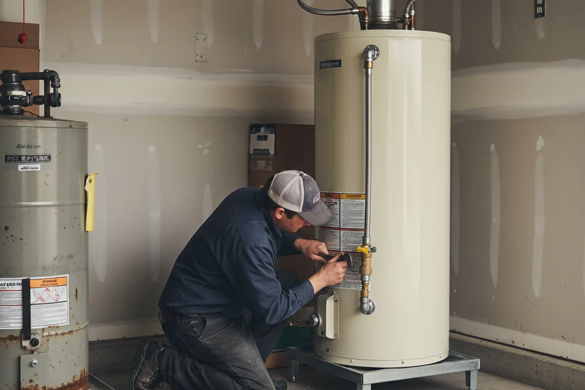 Water heater and shutoff valve replacement in Homedale